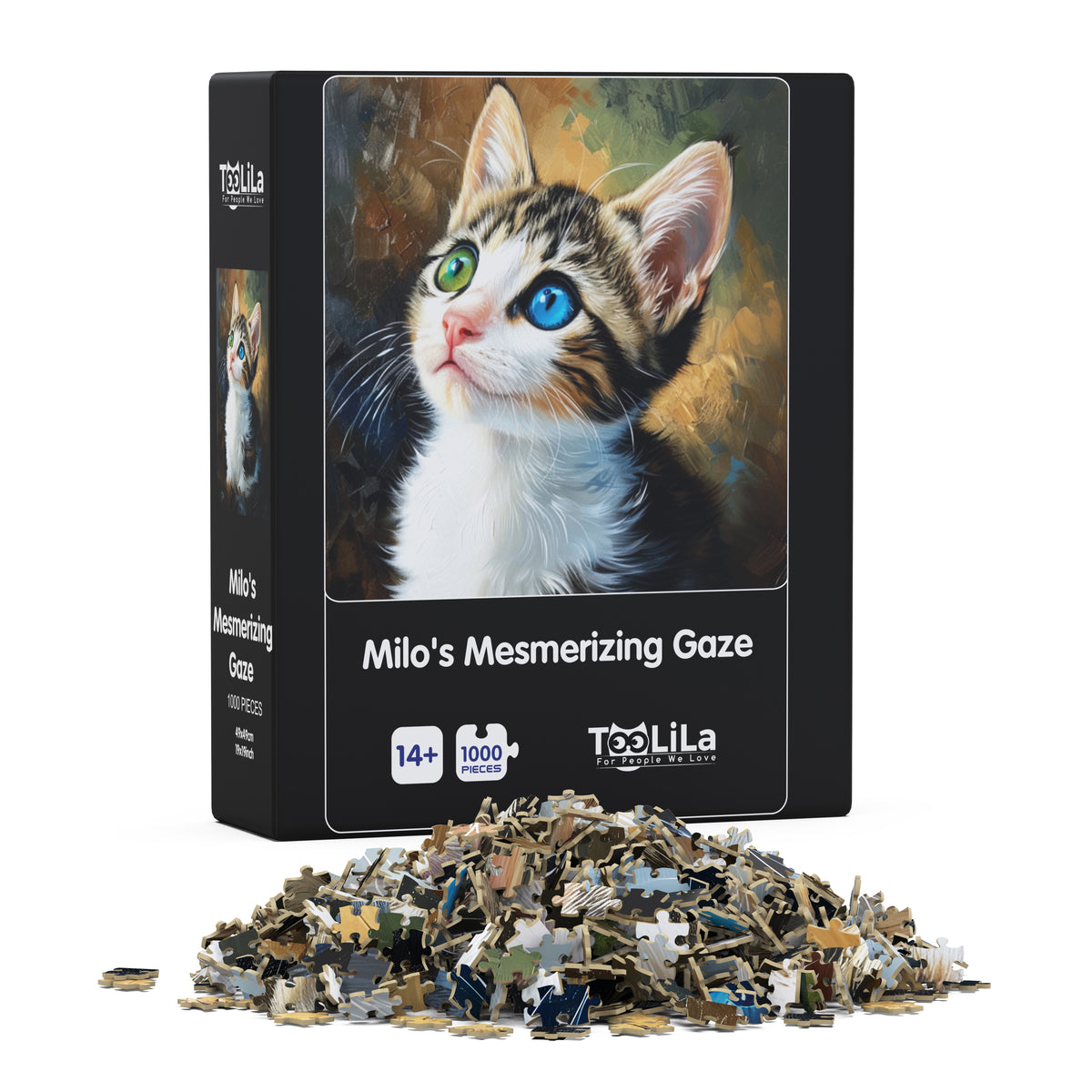 Toolila® Milo's Mesmerizing Gaze - - 1000-Piece Art Puzzle, 19